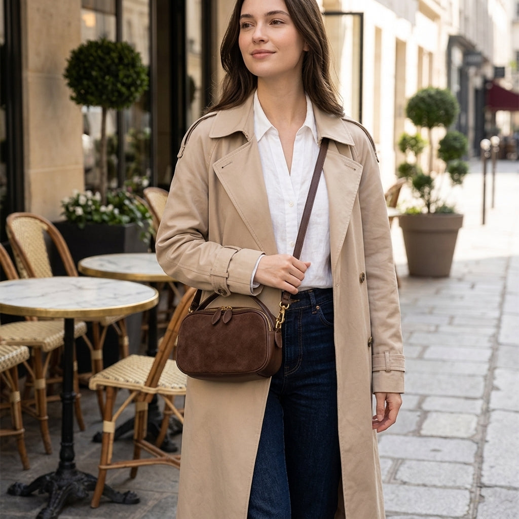 The Serene Slouchy Bag em uso por modelo