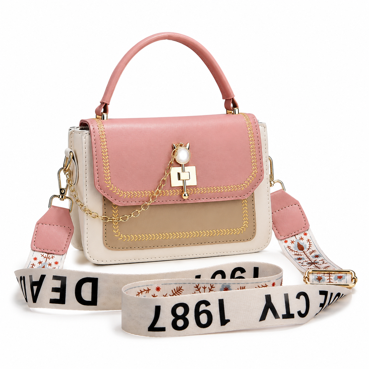 Large Capacity Casual Shoulder Bag & Crossbody Handbag