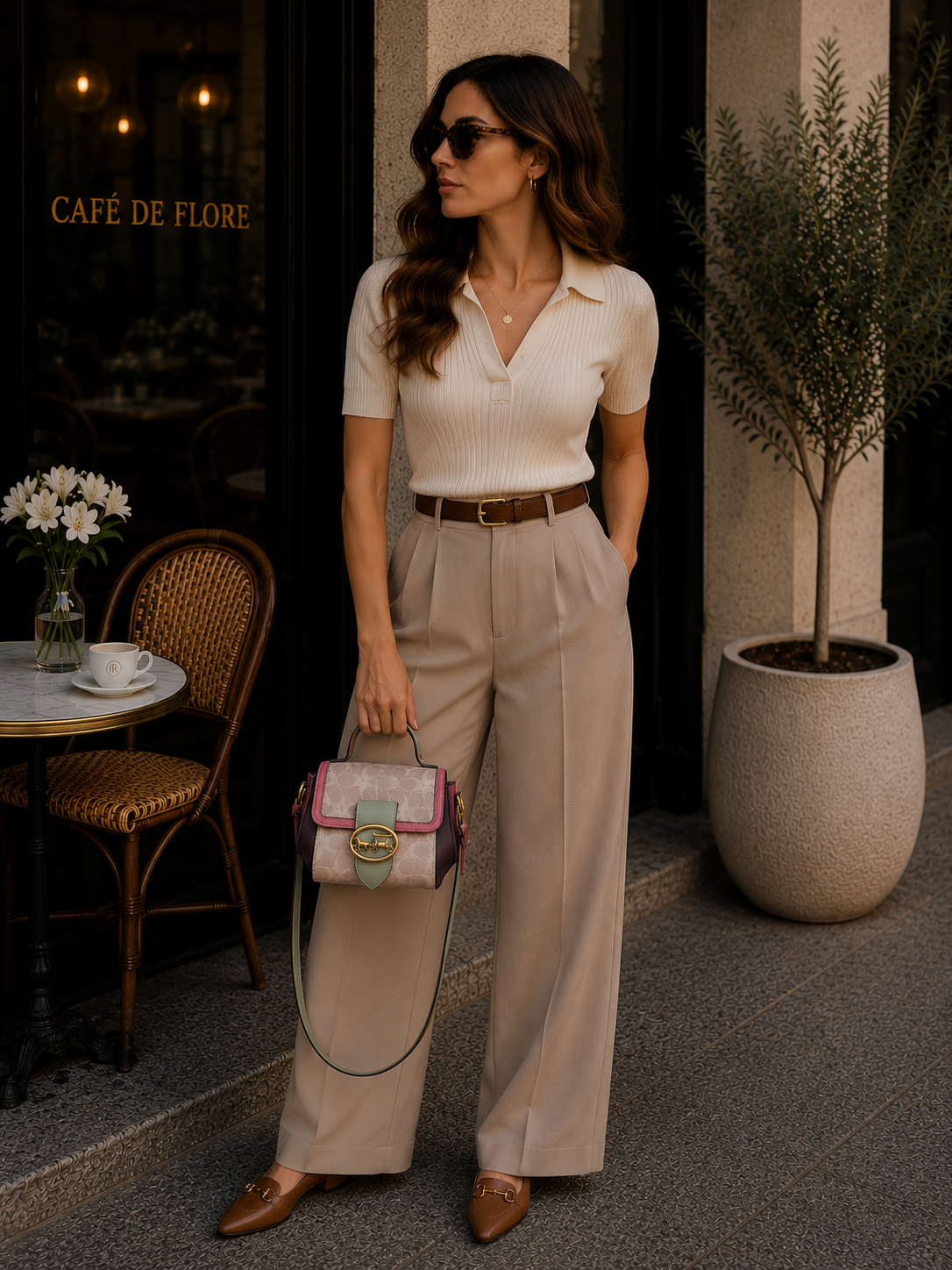 Minimalist Contrasting Crossbody