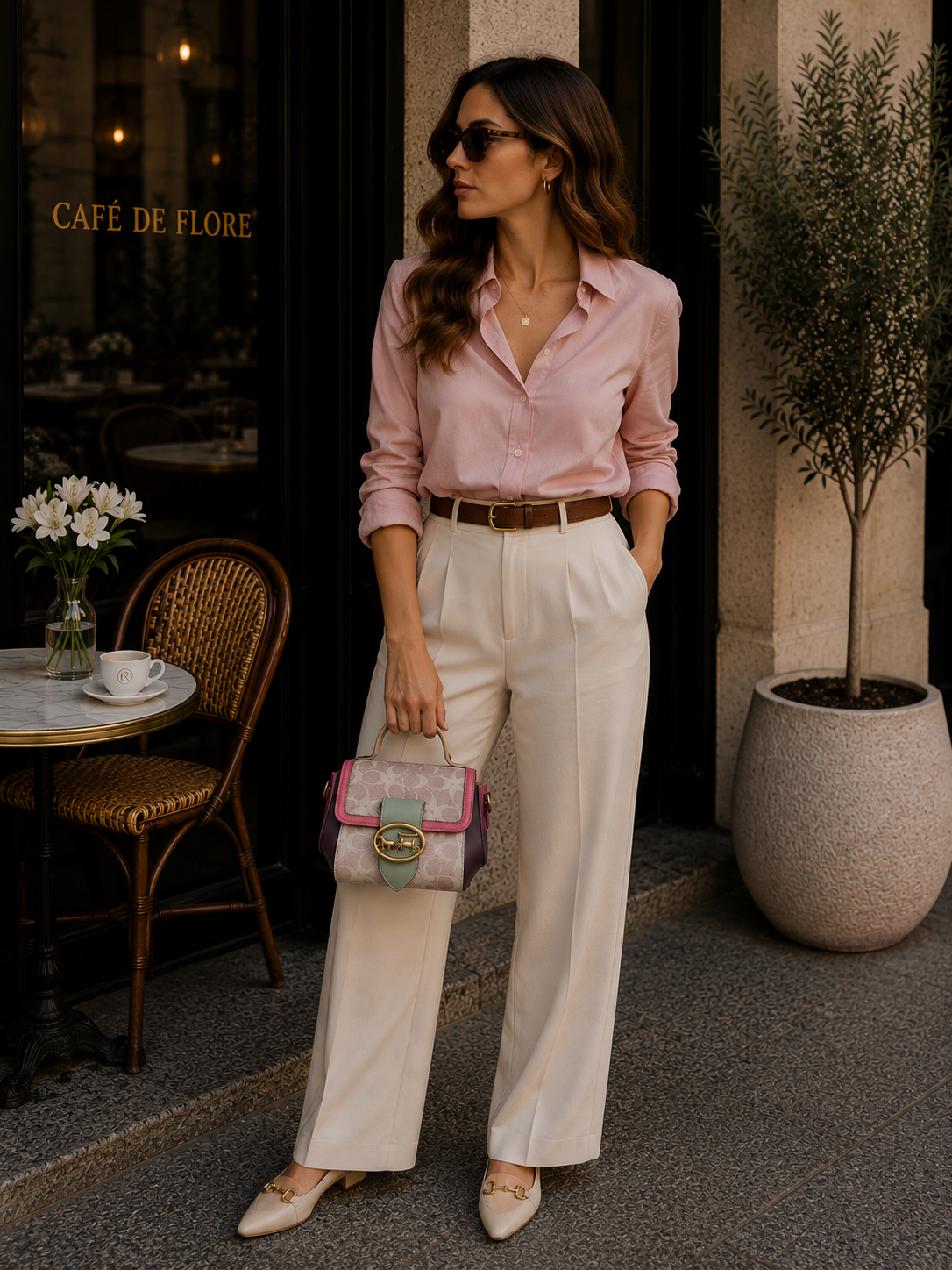 Minimalist Contrasting Crossbody