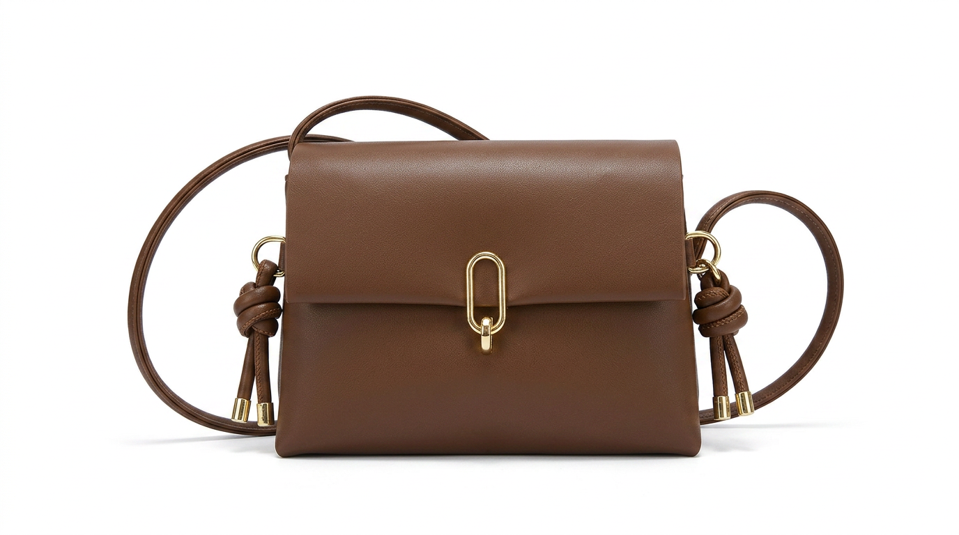 Bella Luxury Crossbody Messenger Bag em fundo branco