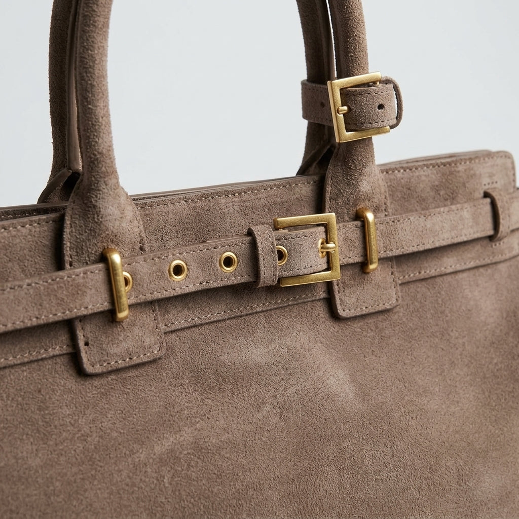 Detalhe do produto The Pure Suede Artisan Bag