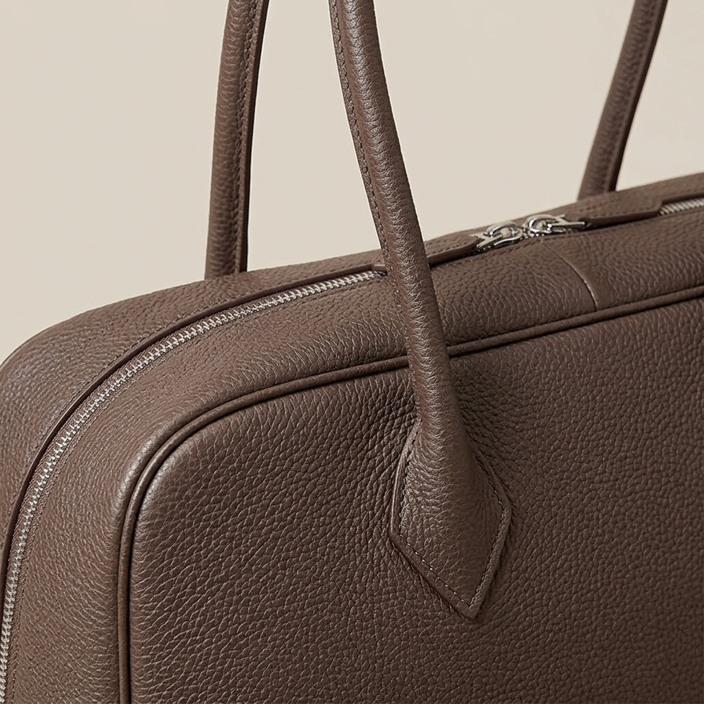 Detalhe do produto Signature Soft Suede Barrel Bag