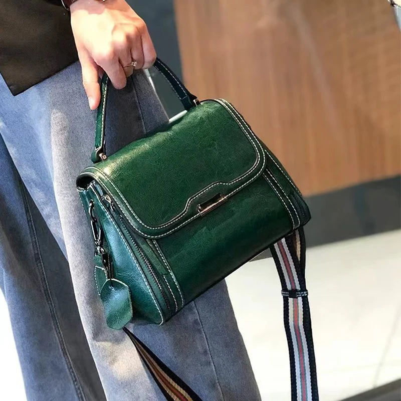 Luna Vintage Genuine Leather Tote Bag