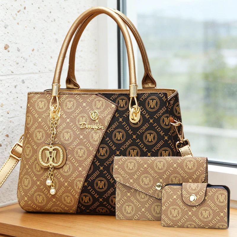 Borsa premium di lusso stampata e capiente per gli spostamenti quotidiani