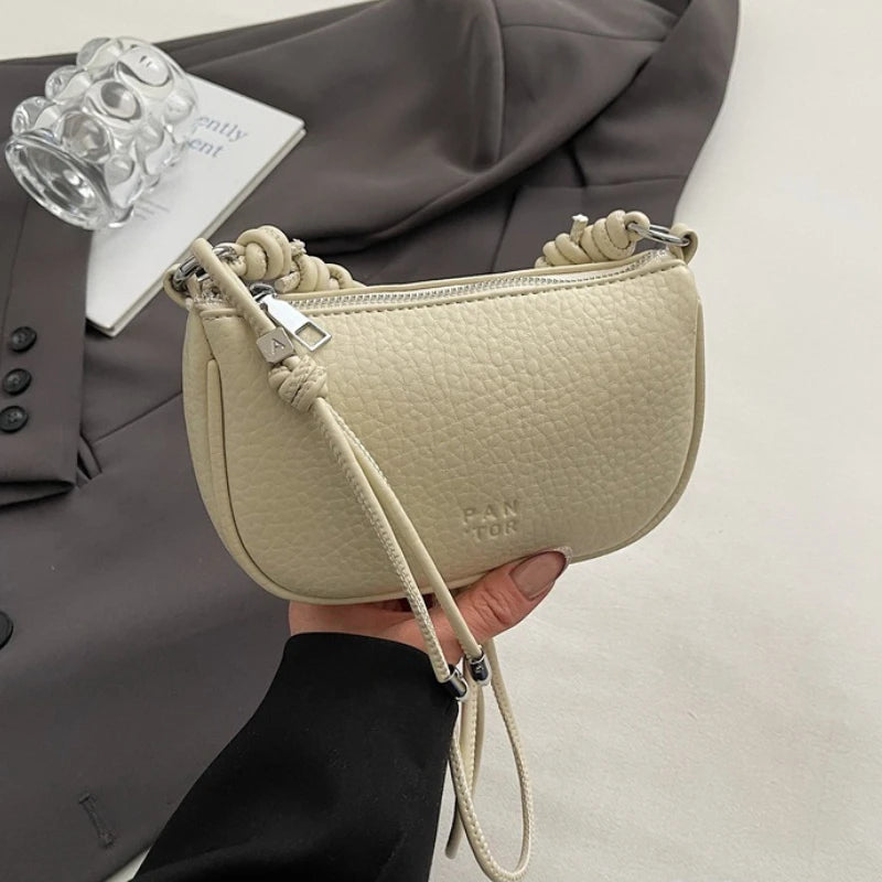 Solid Color Crossbody Bag