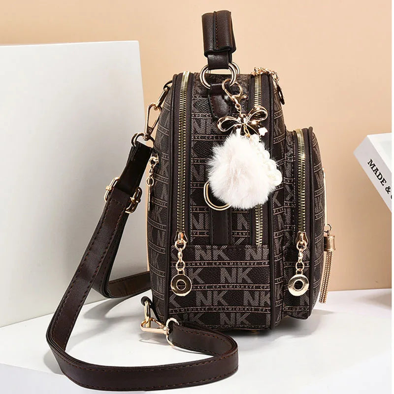Harper Patterned Crossbody Bucket Bag