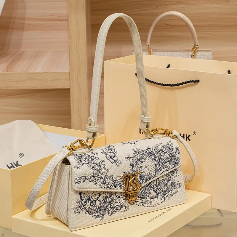 Embroidered Underarm Crossbody