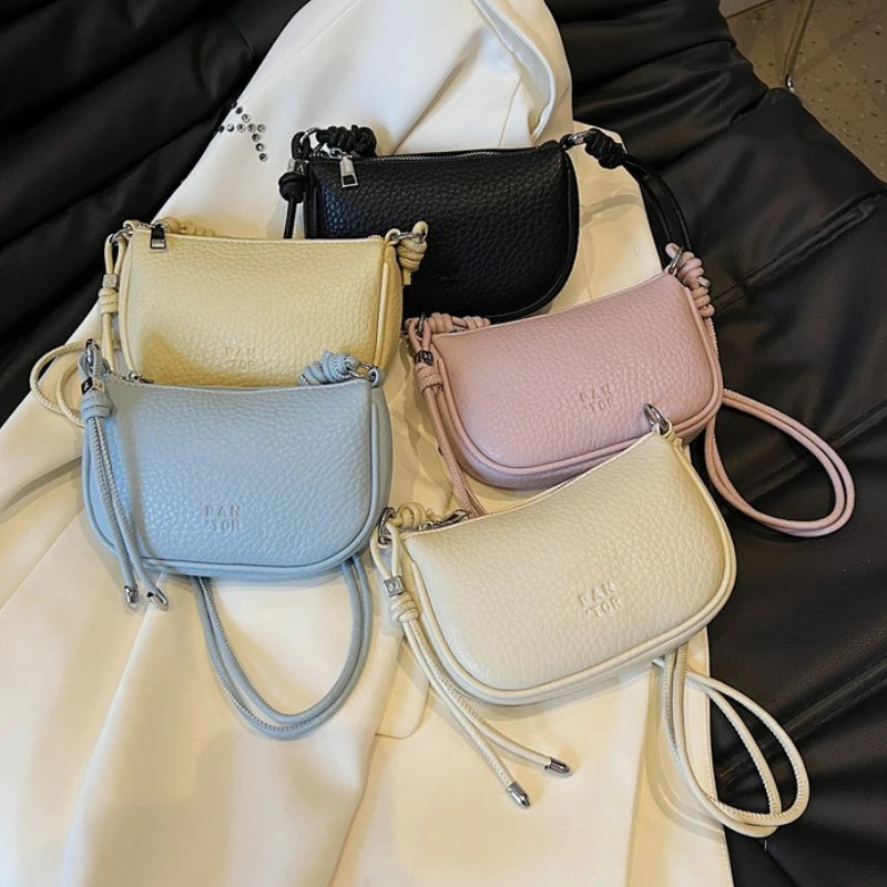 Solid Color Crossbody Bag