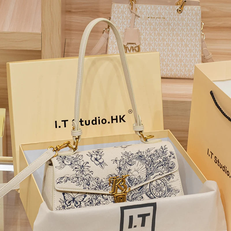 Embroidered Underarm Crossbody