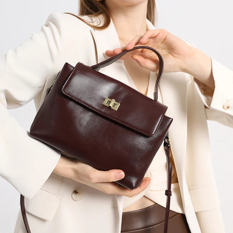 Eleanor Vintage Oil Wax Satchel