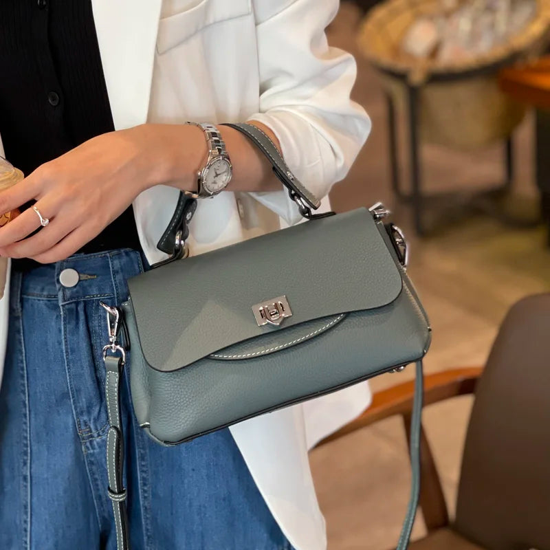 Genuine Leather Crossbody Bag