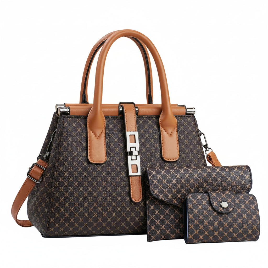 3-Piece Tote & Crossbody Bag Set