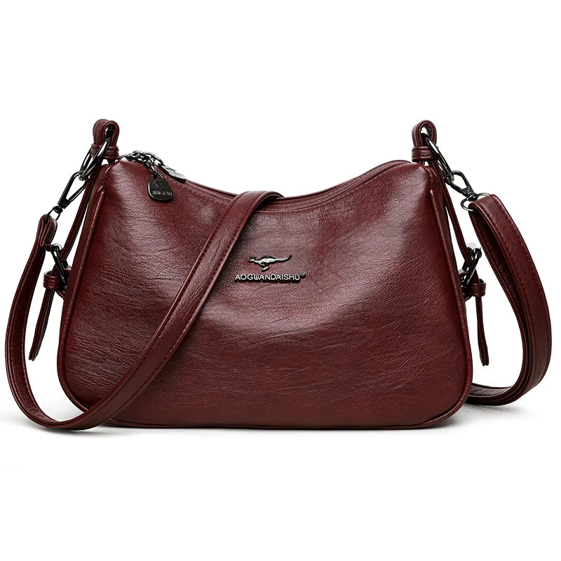 Minimalist Leather Crossbody Bag