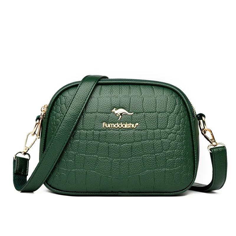 Crocodile Leather Crossbody Bag