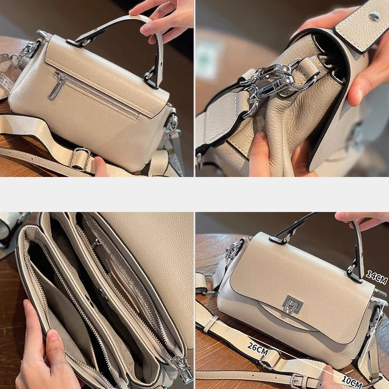 Genuine Leather Crossbody Bag