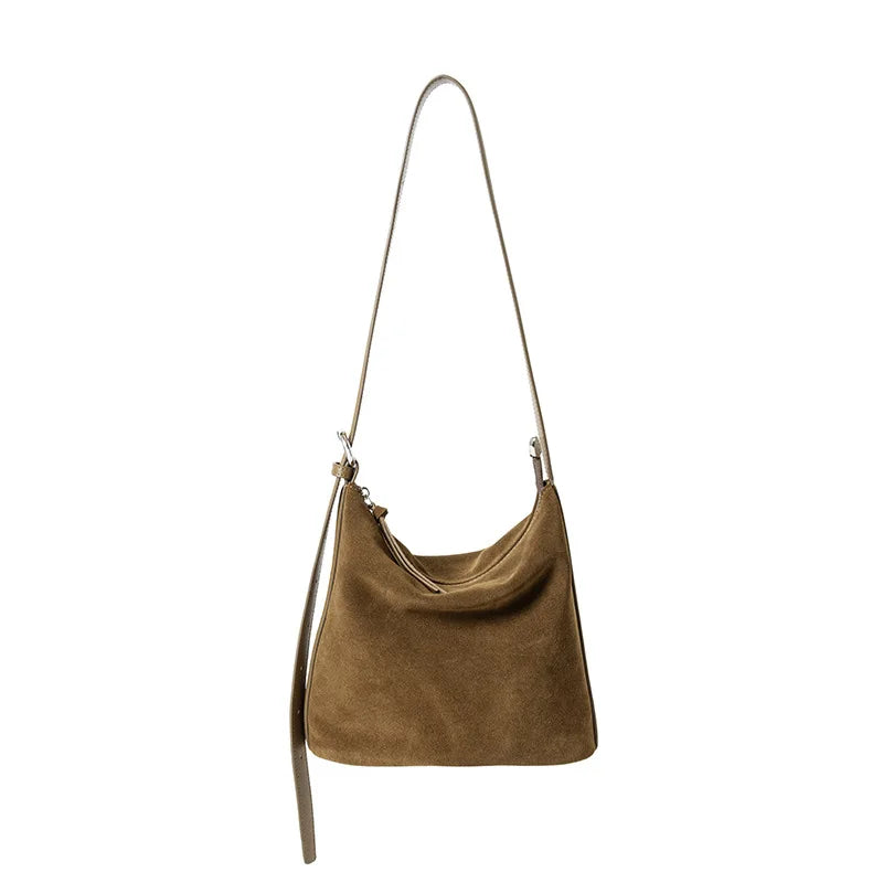 Velvet-Matte Slouchy Tote