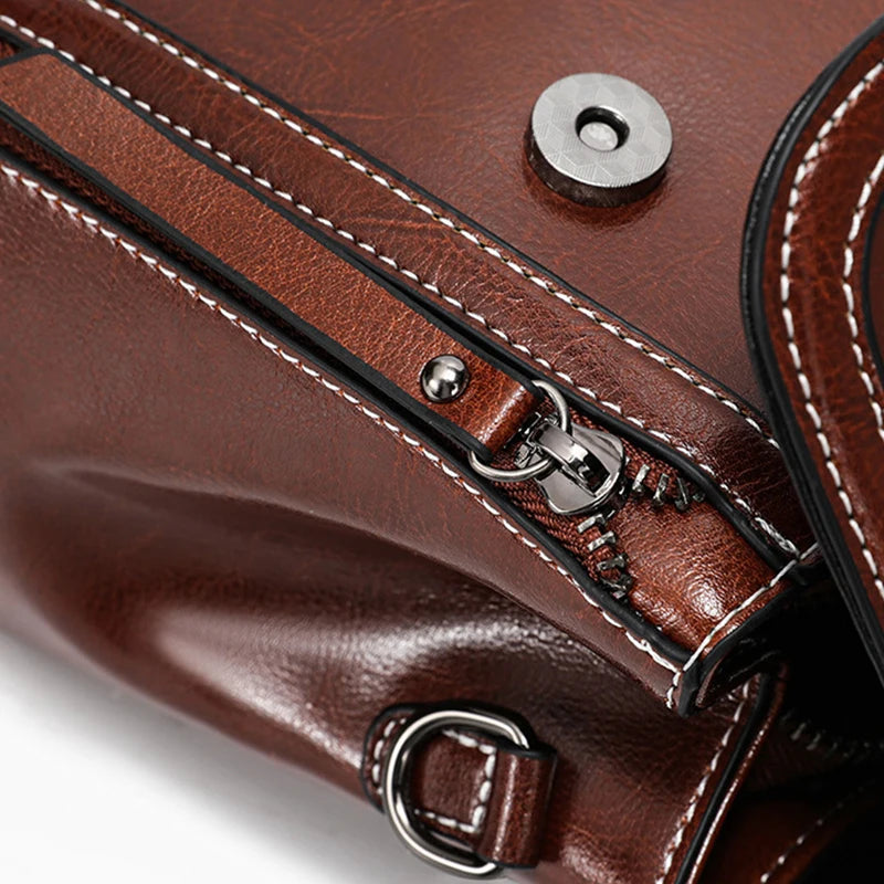 Luna Vintage Genuine Leather Tote Bag