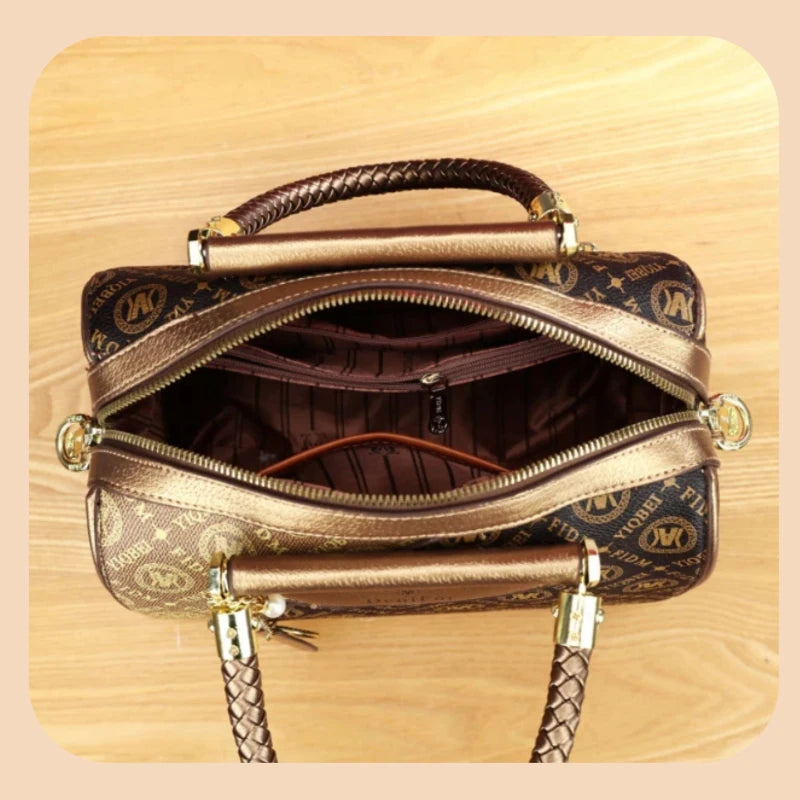 Borsa Boston pillow premium di lusso a tracolla e da spalla