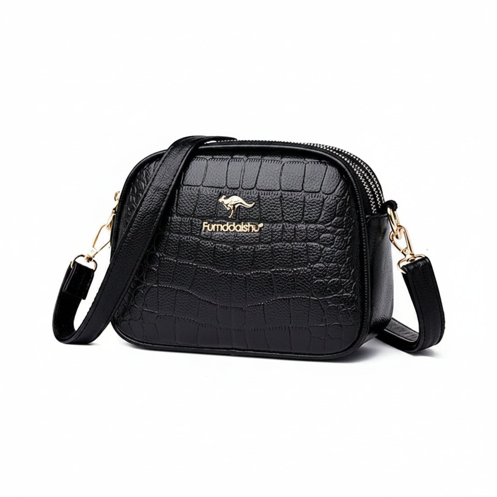 Crocodile Leather Crossbody Bag
