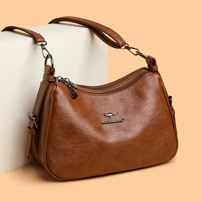 Minimalist Leather Crossbody Bag
