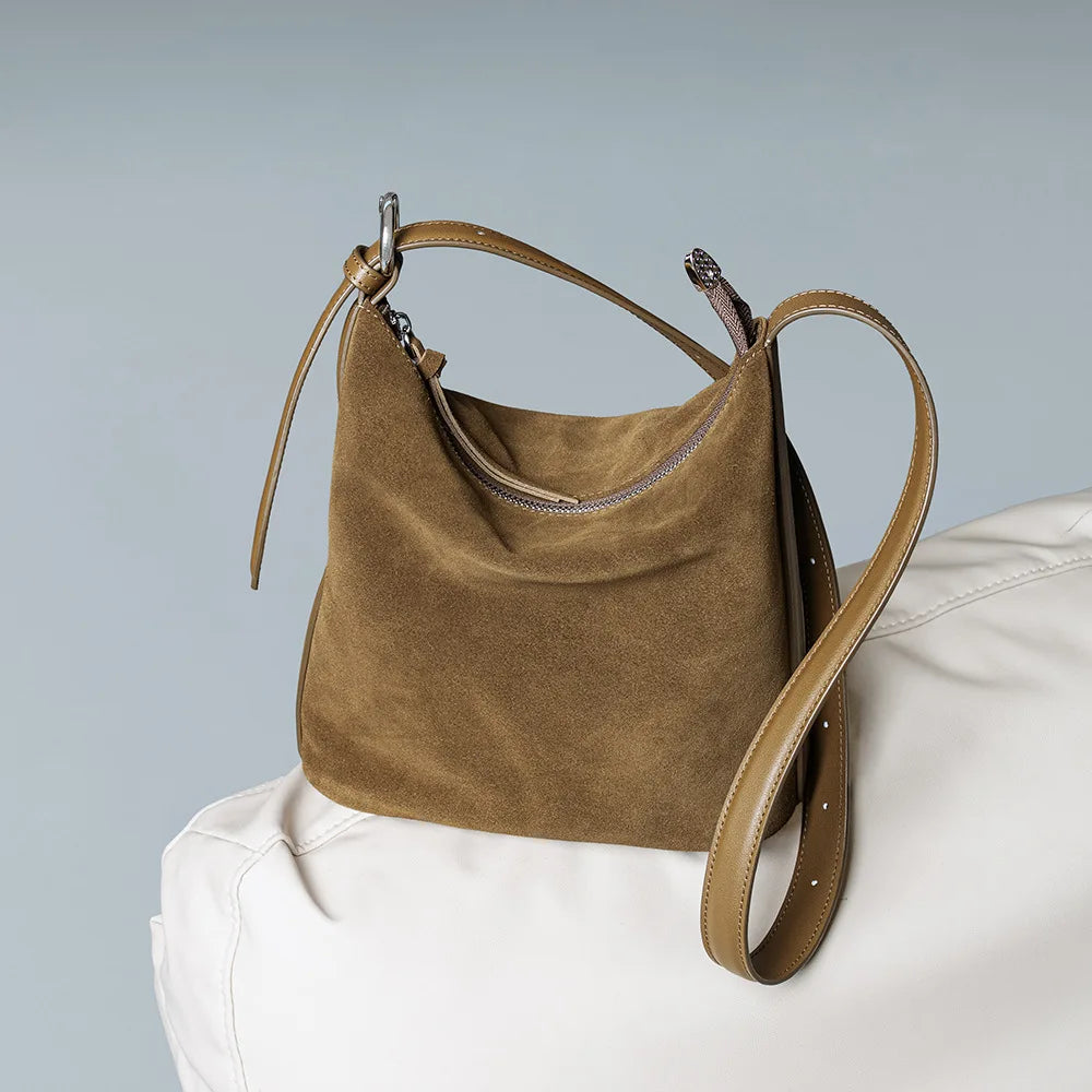 Velvet-Matte Slouchy Tote
