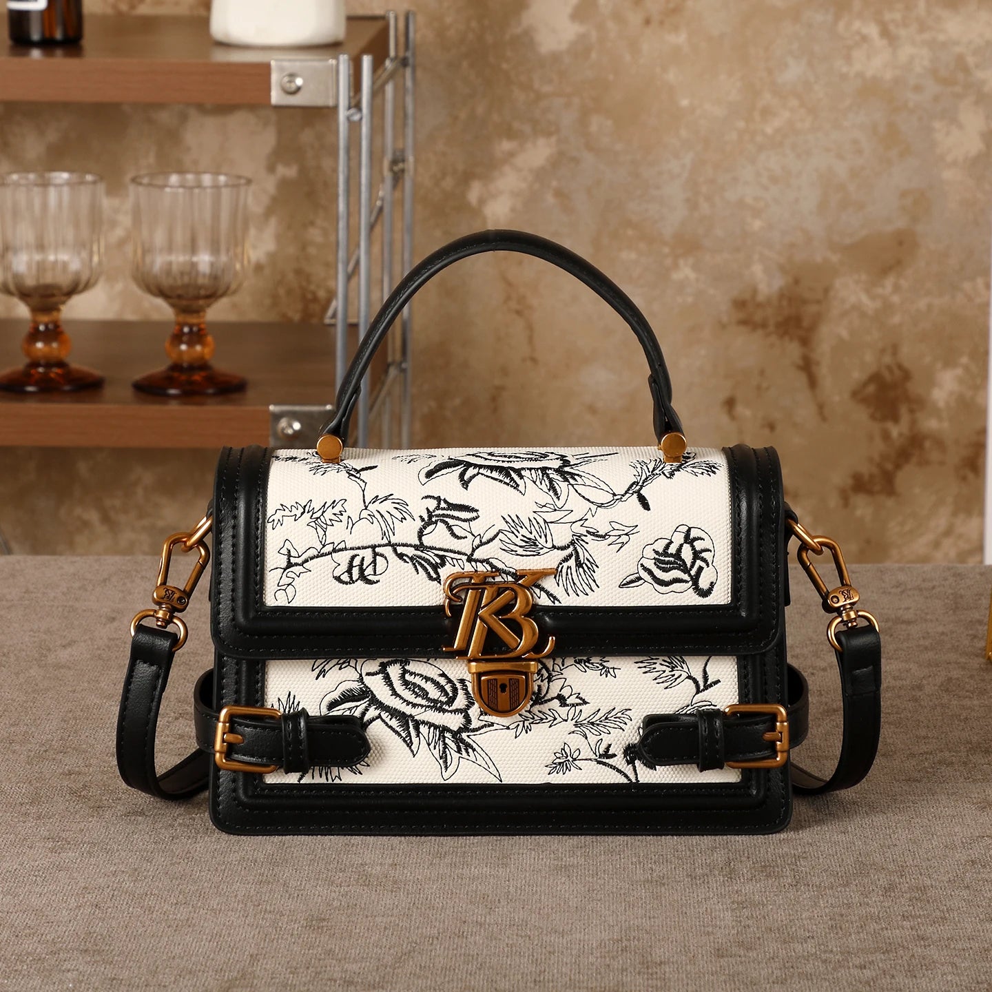Embroidered Niche Crossbody Bag