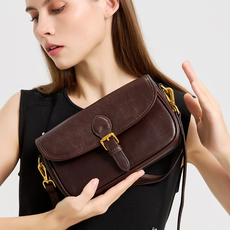 Vintage Multicolor Leather Crossbody