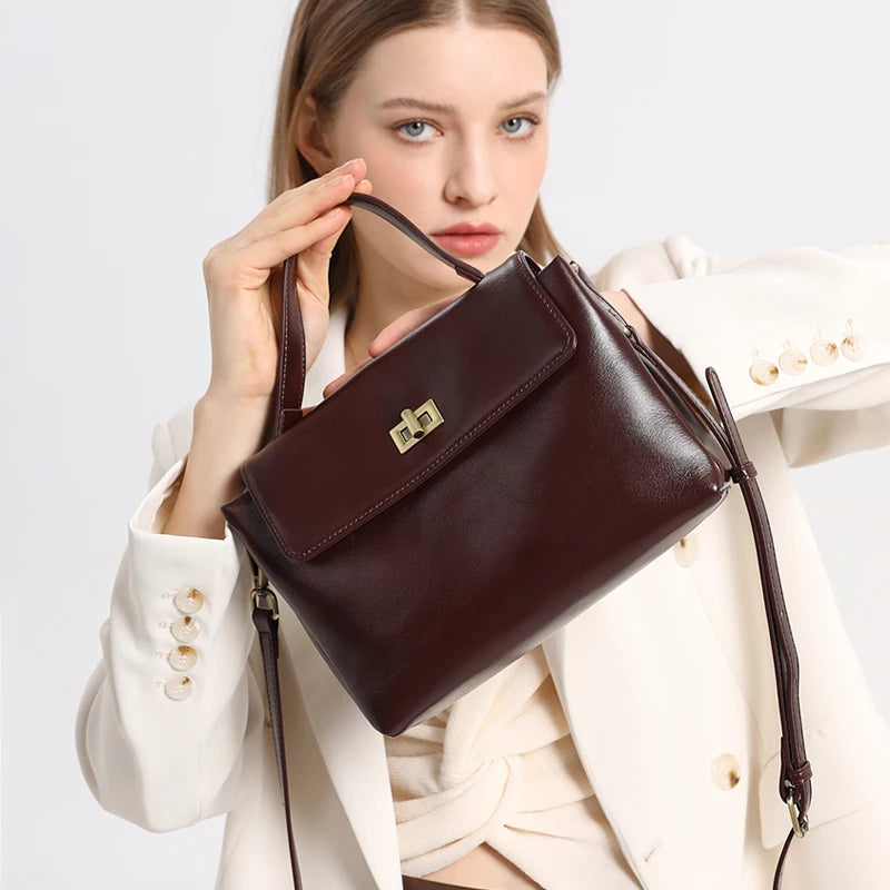 Eleanor Vintage Oil Wax Satchel