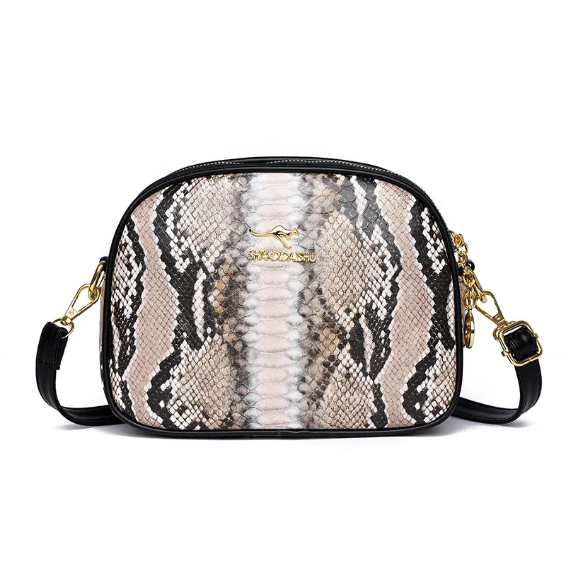 Crocodile Leather Crossbody Bag