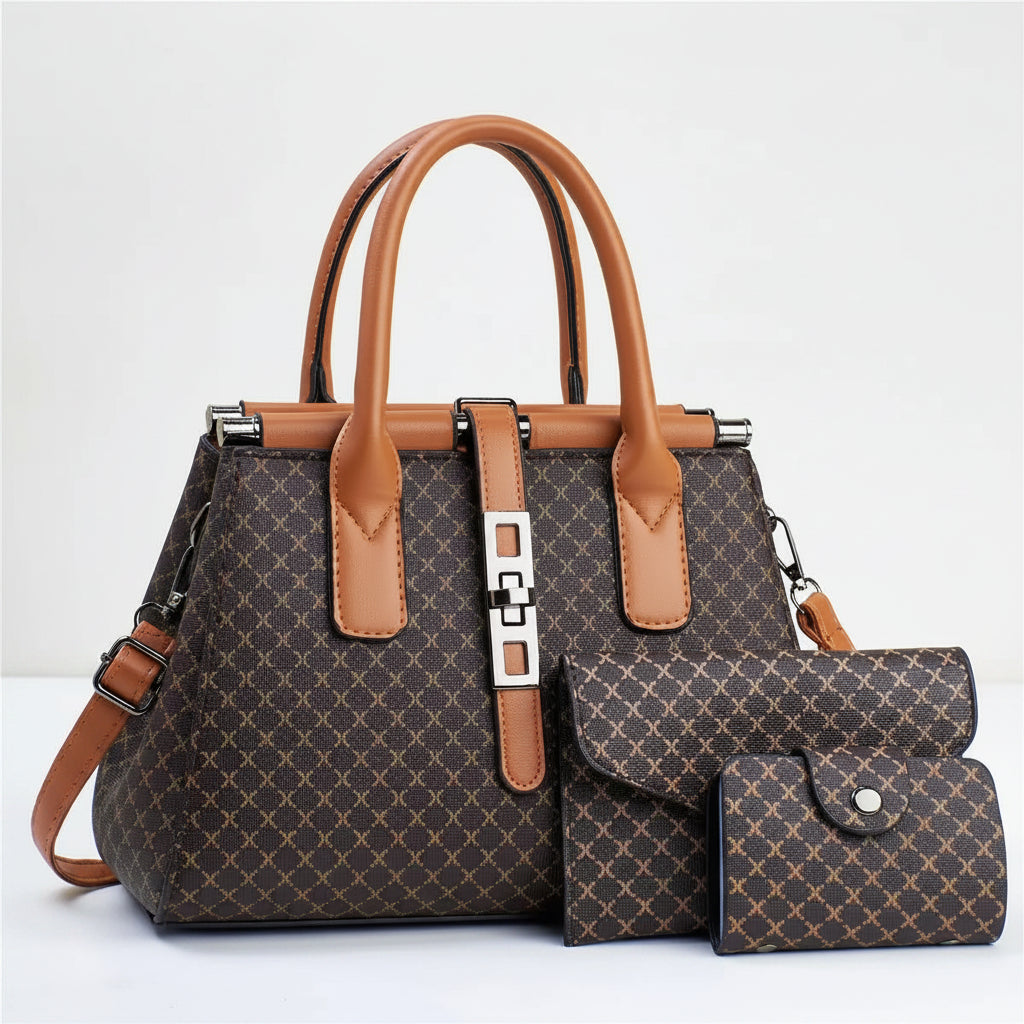 3-Piece Tote & Crossbody Bag Set