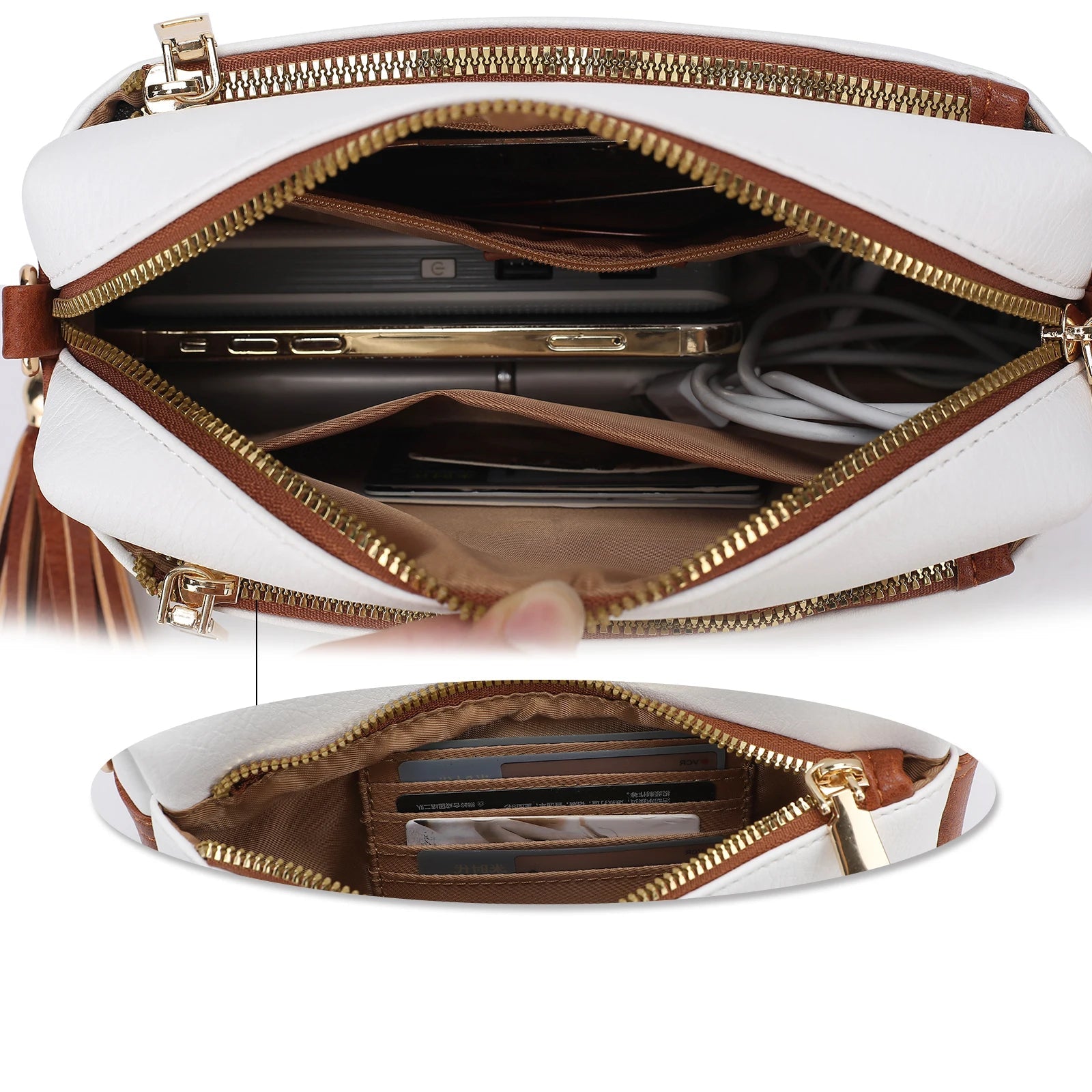 Zoe Large Capacity Square Crossbody Bag