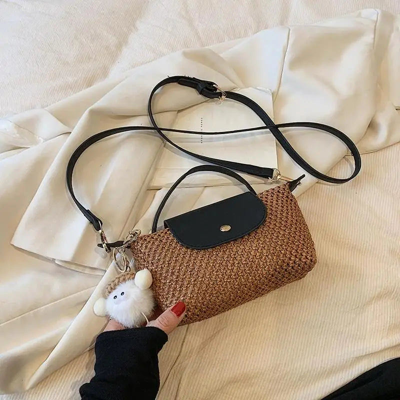 Straw Beach Crossbody Bag