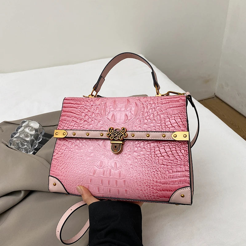 Purple Square Crossbody Bag