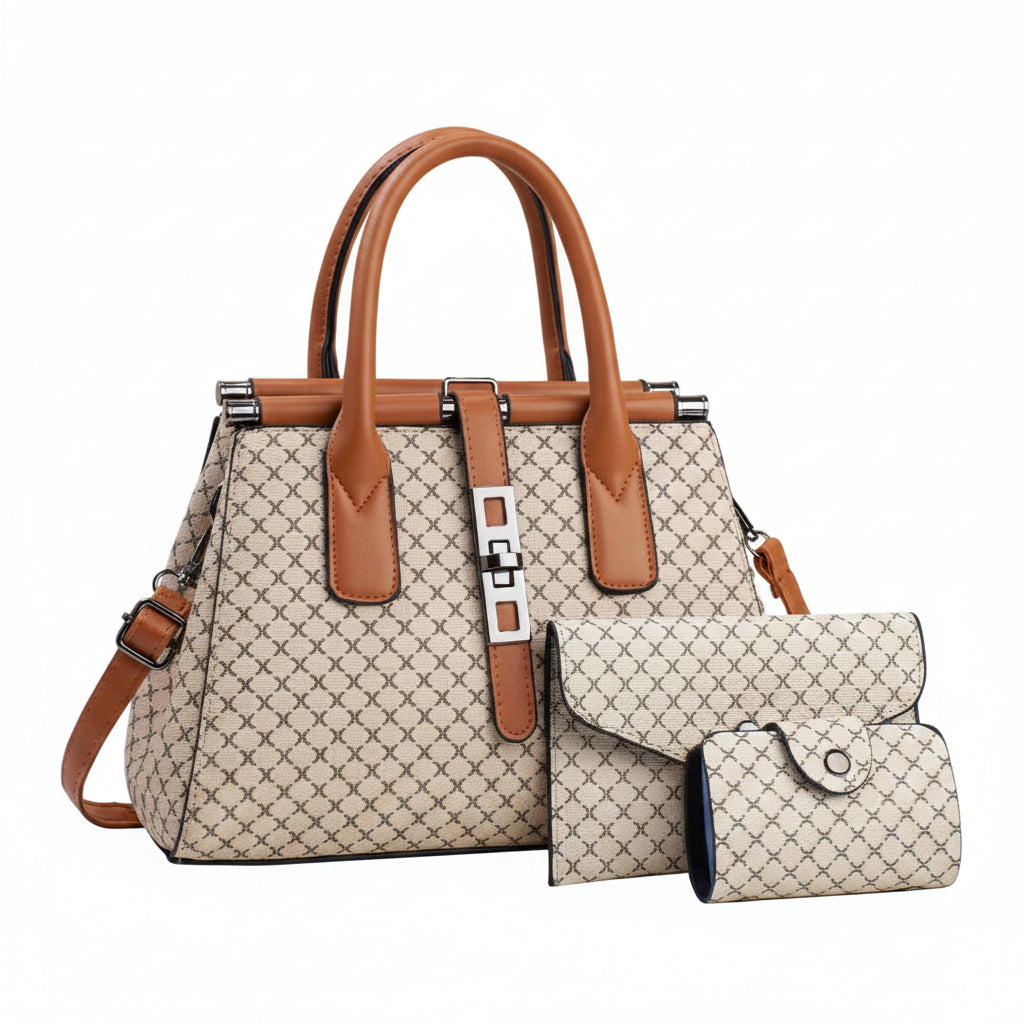 3-Piece Tote & Crossbody Bag Set