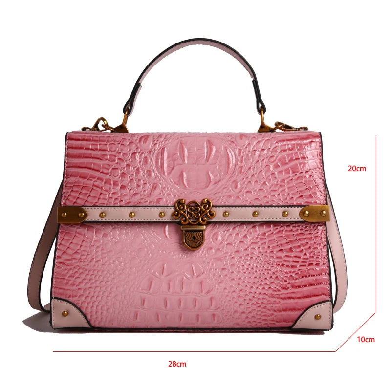 Purple Square Crossbody Bag