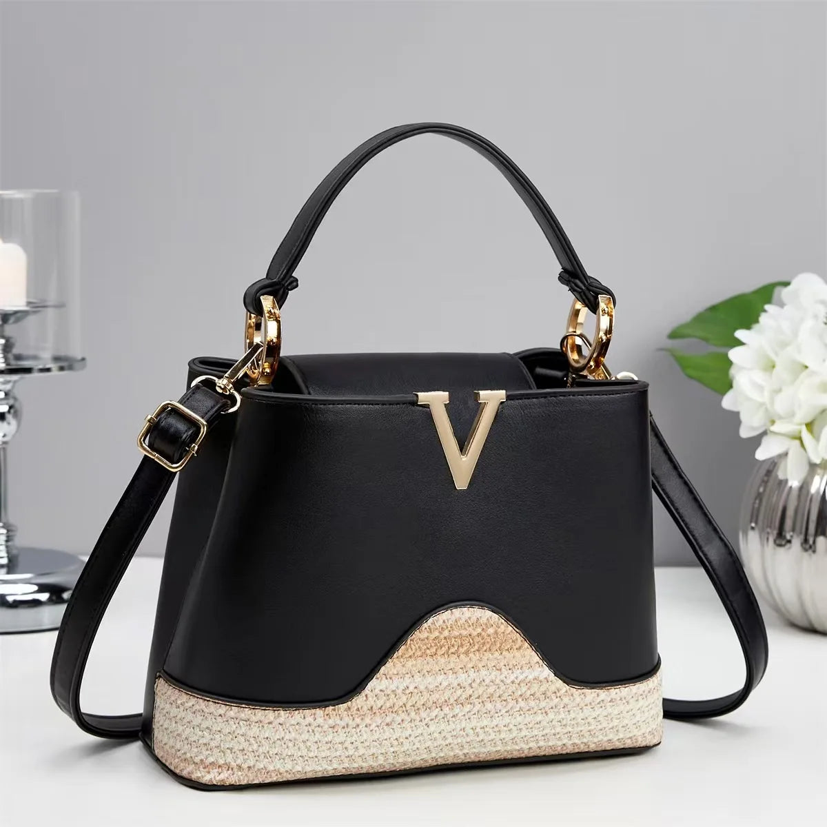 Sofia Luxury Monogram Shoulder Bag