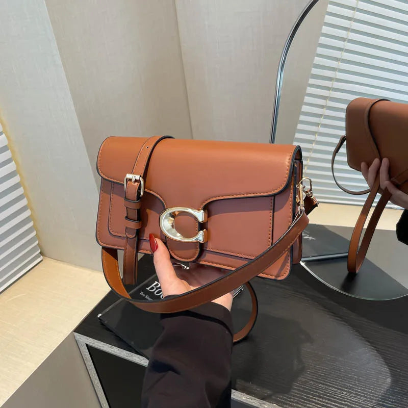 Patent Leather Mini Square Crossbody Bag