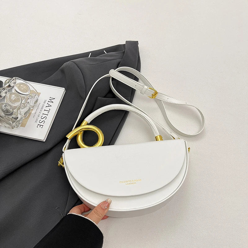 Semicircle Saddle Crossbody Bag