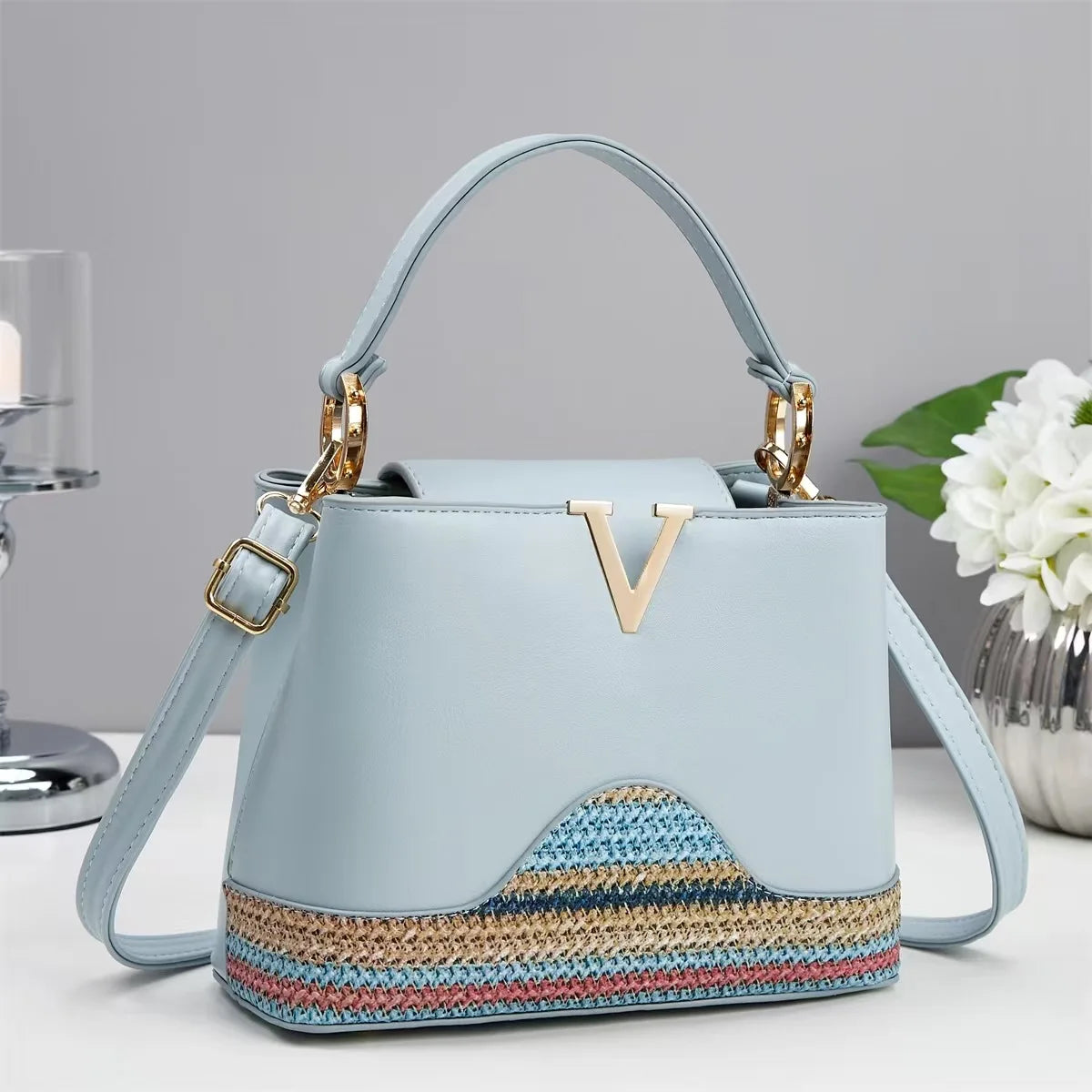 Sofia Luxury Monogram Shoulder Bag