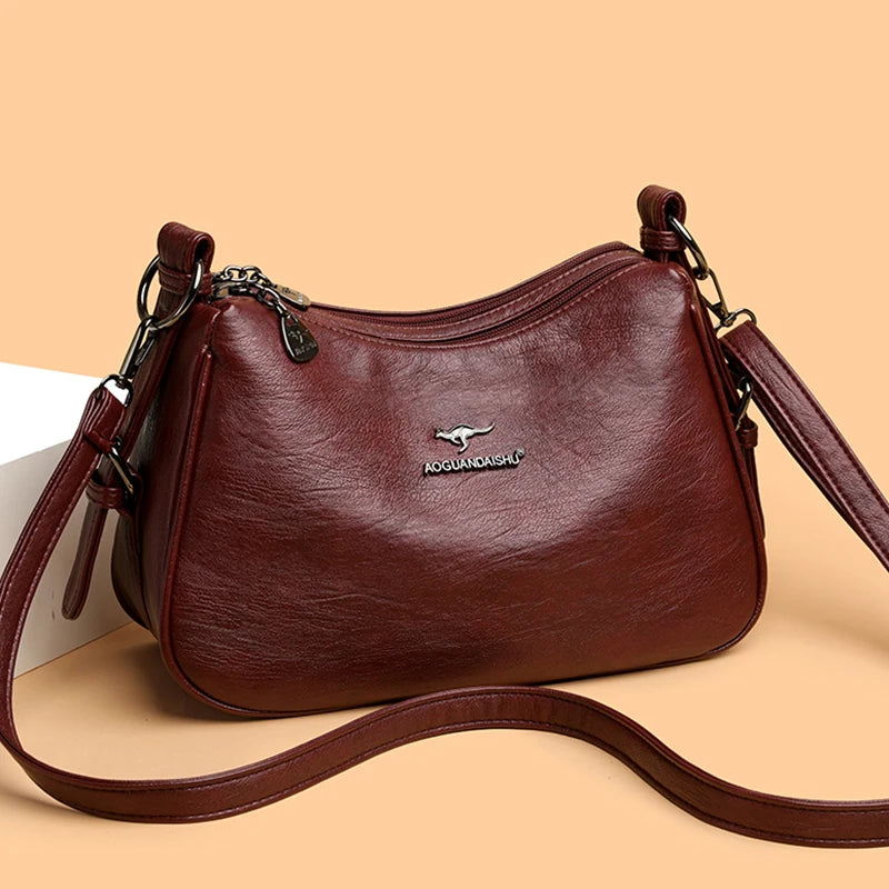 Minimalist Leather Crossbody Bag