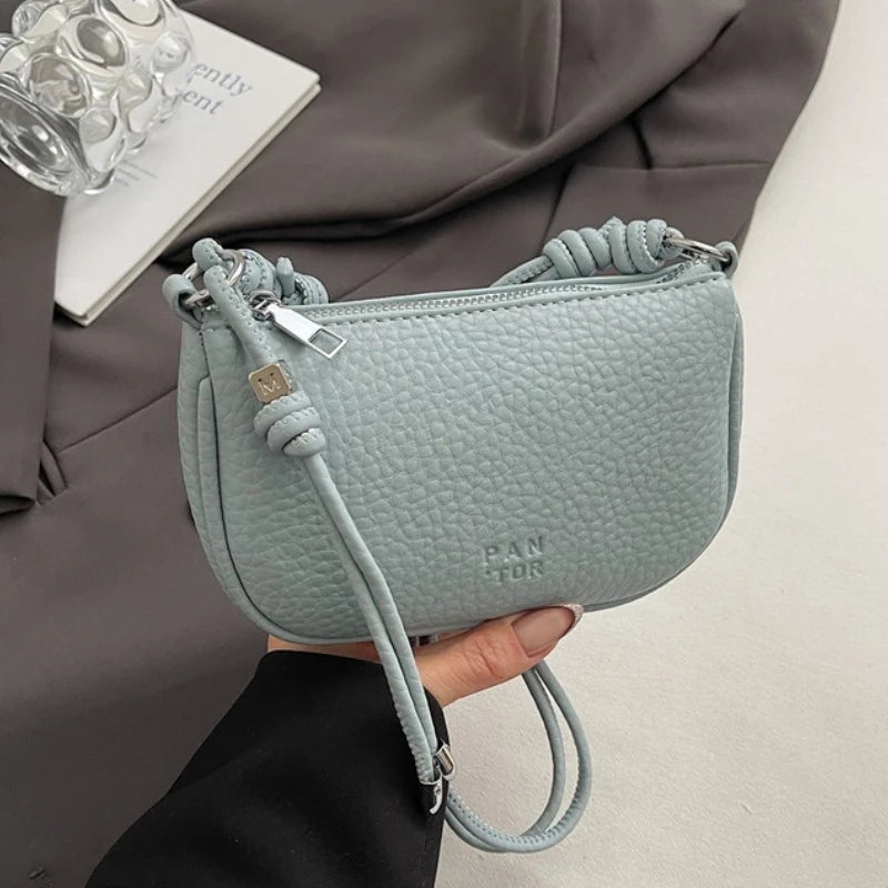 Solid Color Crossbody Bag