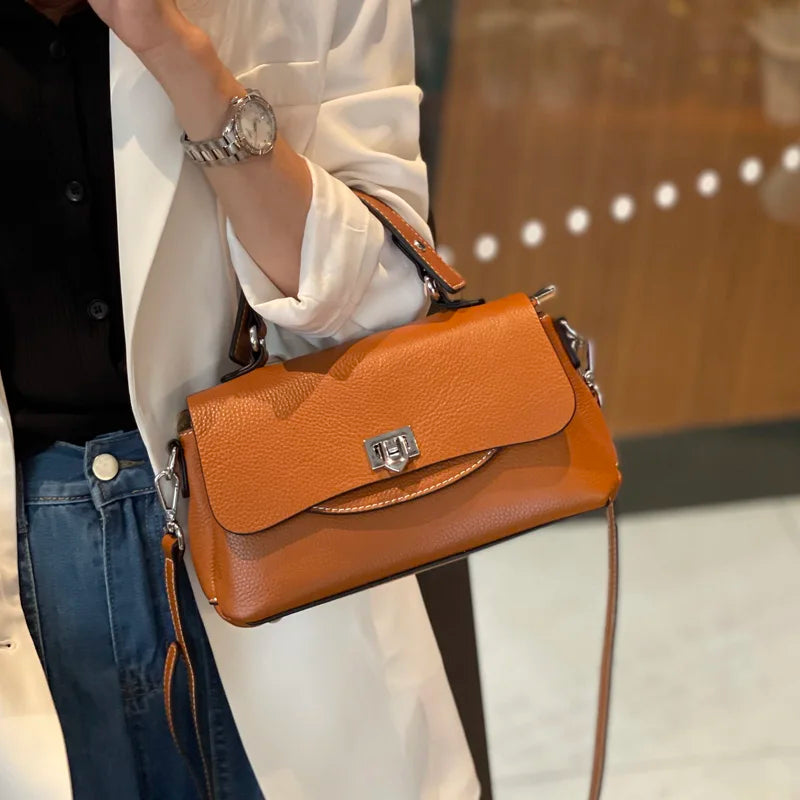 Genuine Leather Crossbody Bag