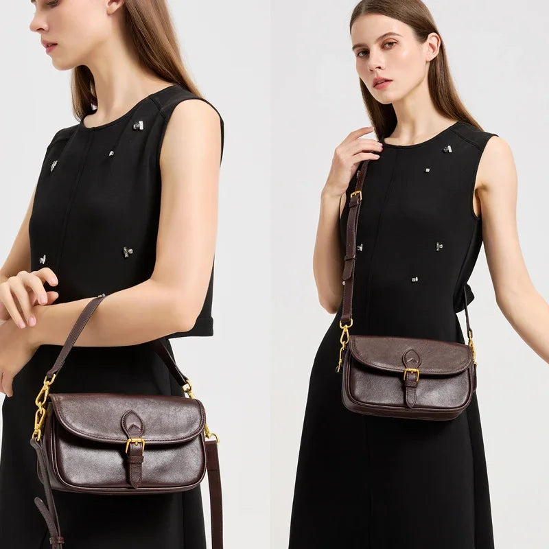 Vintage Multicolor Leather Crossbody