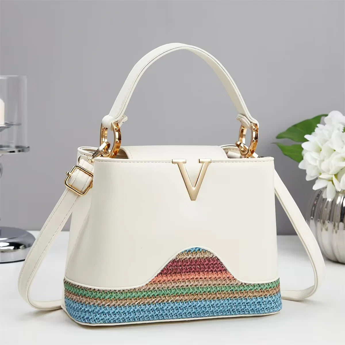 Sofia Luxury Monogram Shoulder Bag