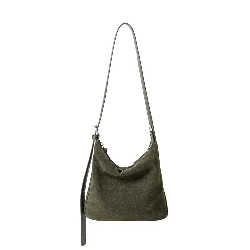 Velvet-Matte Slouchy Tote