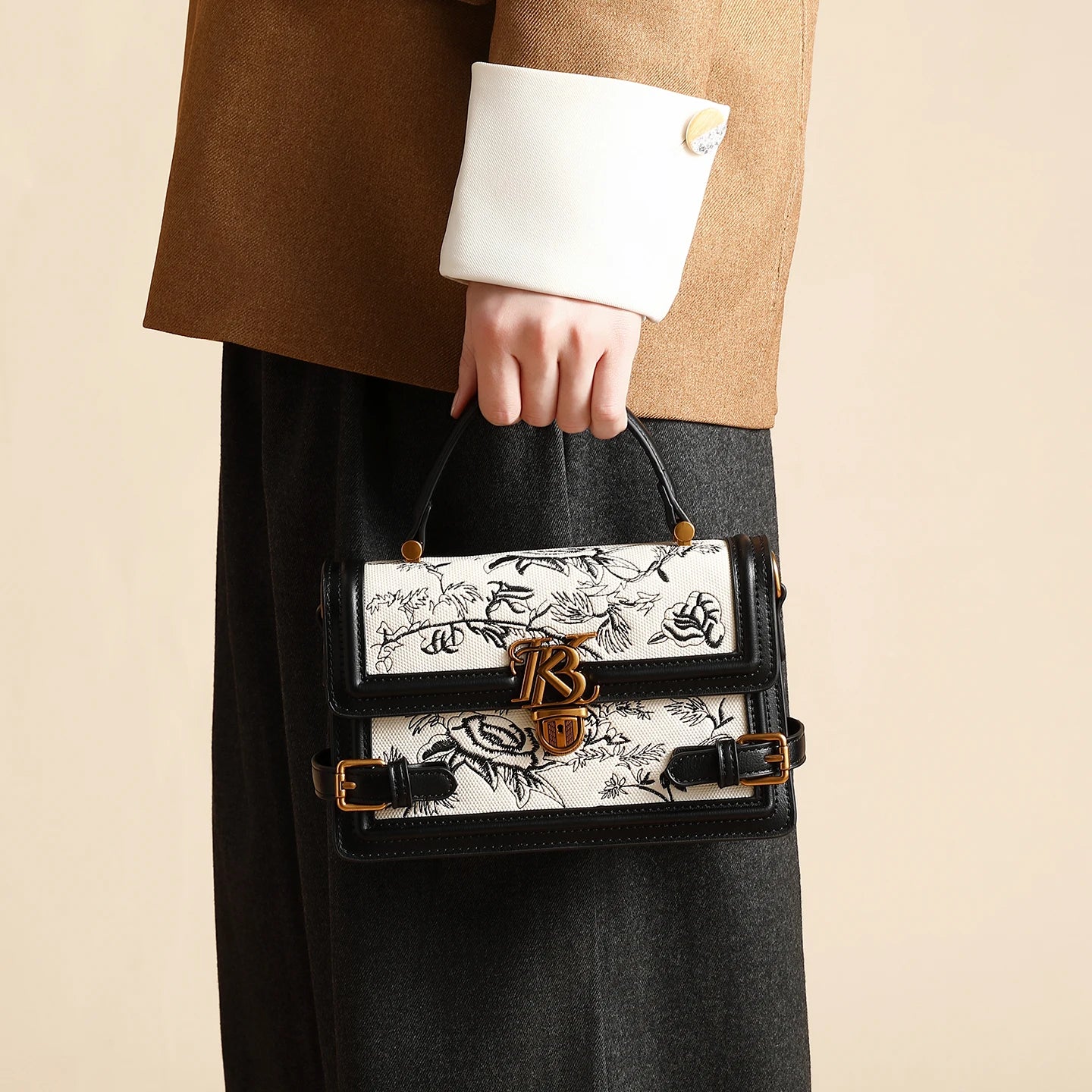 Embroidered Niche Crossbody Bag