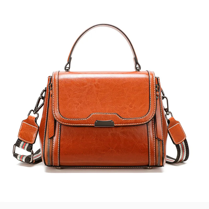 Luna Vintage Genuine Leather Tote Bag