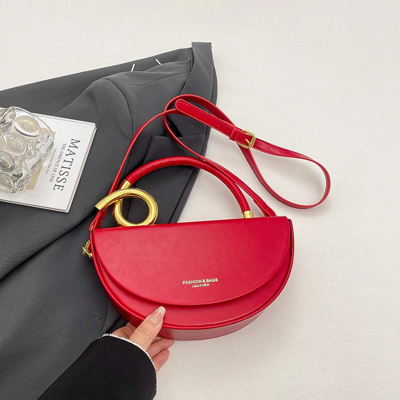 Semicircle Saddle Crossbody Bag