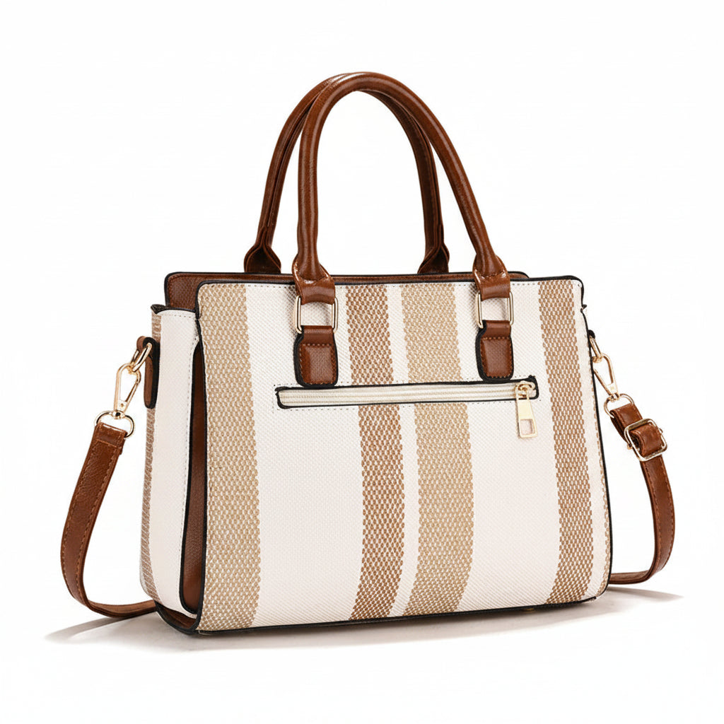 Premium Retro Striped Large Capacity Crossbody Combination Bag